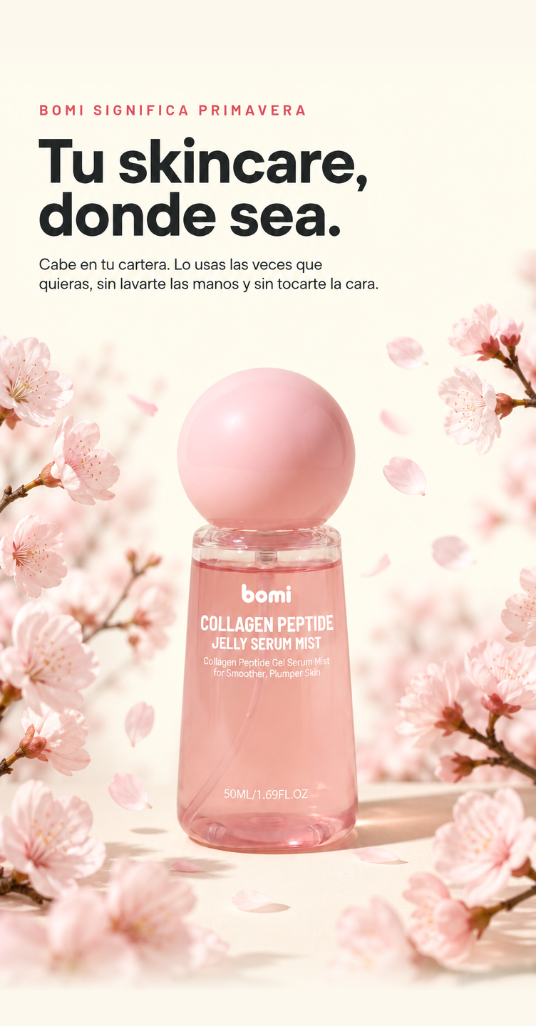 Tu skincare, donde sea. Cabe en tu cartera.
