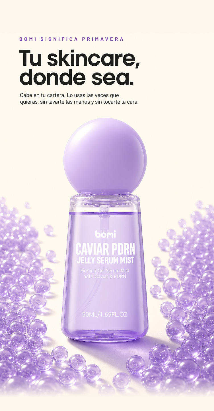 Tu skincare, donde sea. Cabe en tu cartera.